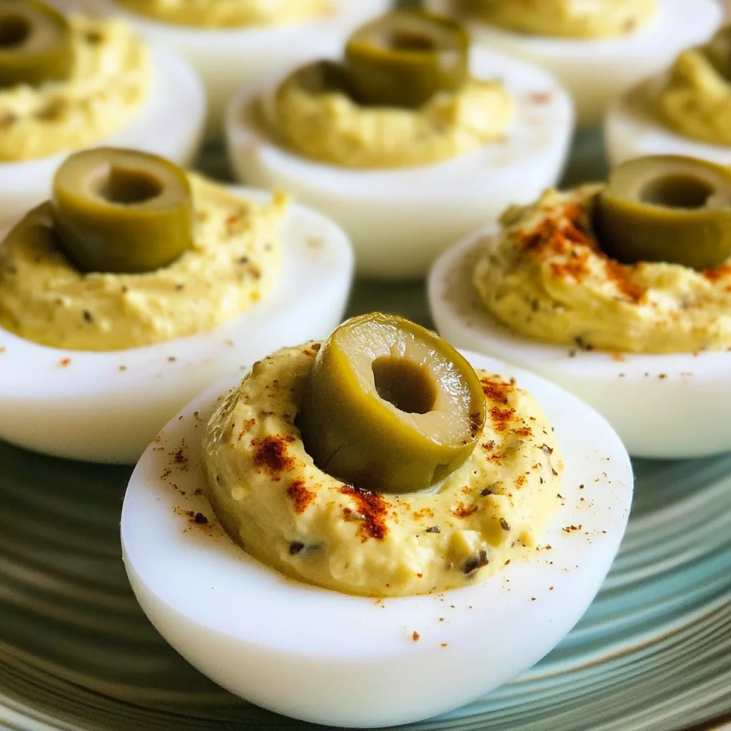 Deviled Eggs with Green Olives