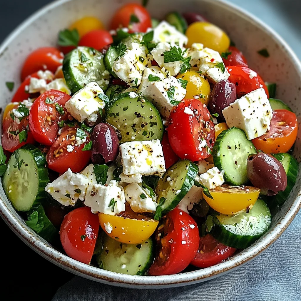 Easy Greek Cottage Cheese Salad for a Healthy Twist