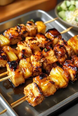 Easy Hawaiian Chicken Kabobs