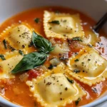 Easy Tuscan Ravioli Soup - theamazingfood