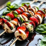 Fresh Strawberry Caprese Skewers Recipe