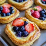 Fruit and Cream Cheese Danish Pastry