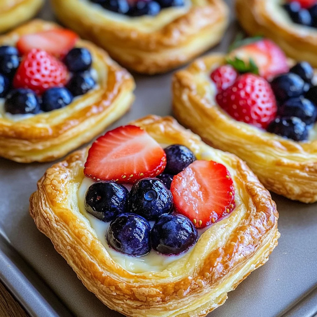 Fruit and Cream Cheese Danish Pastry