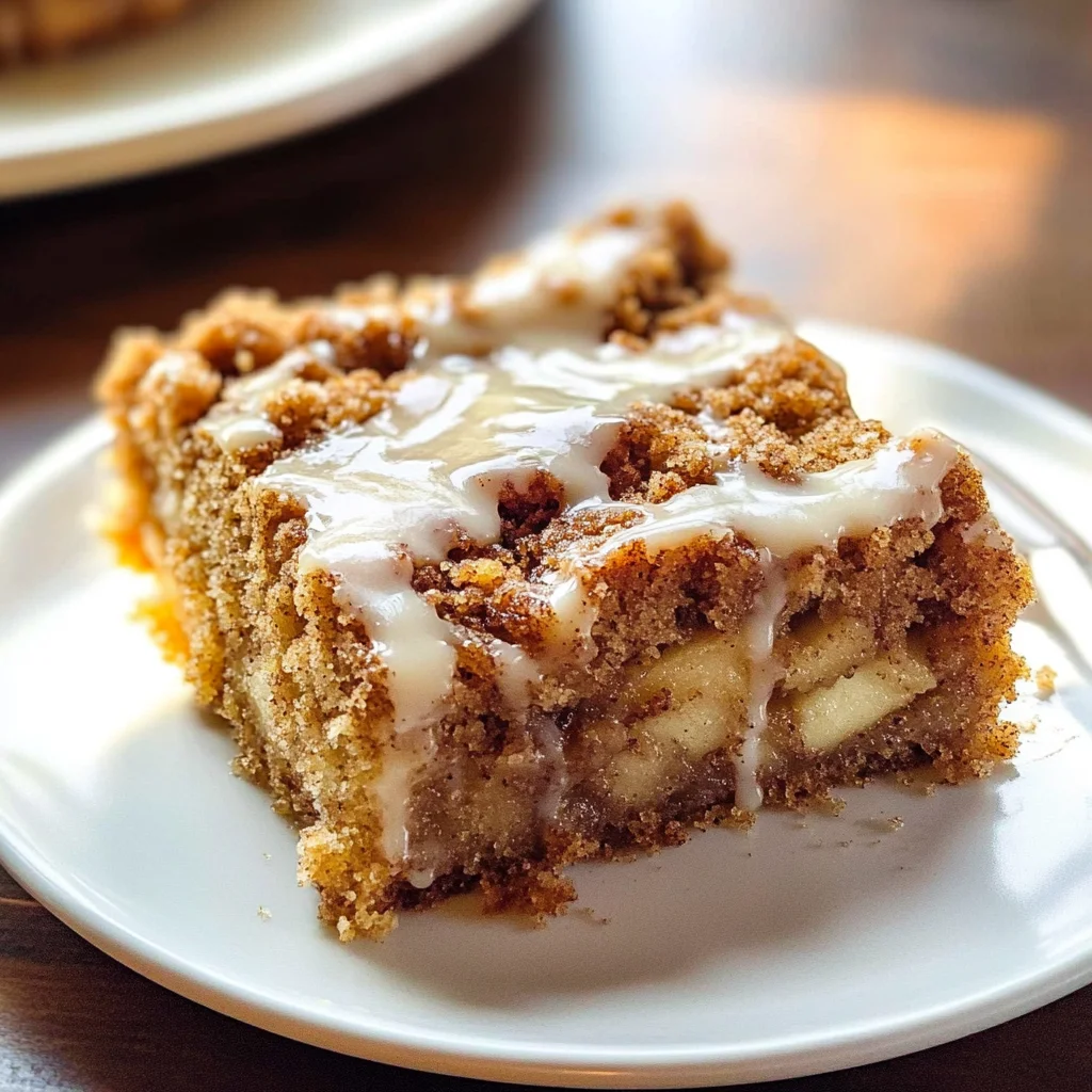 Glazed Apple Crumb Cake