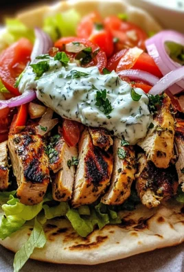 Greek Chicken Gyros with Lemon-Herb Marinade