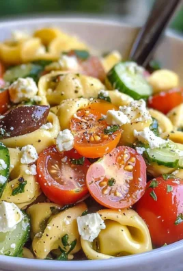 Greek Tortellini Pasta Salad
