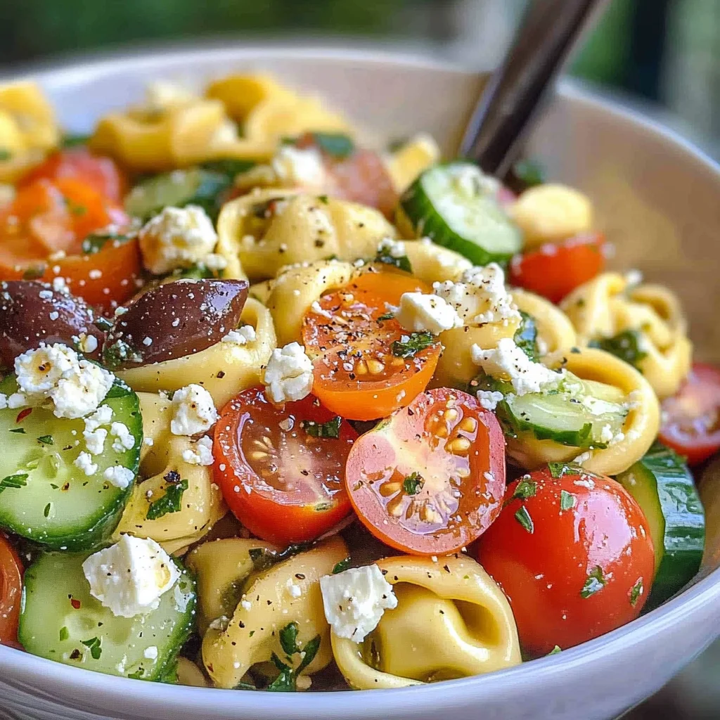 Greek Tortellini Pasta Salad