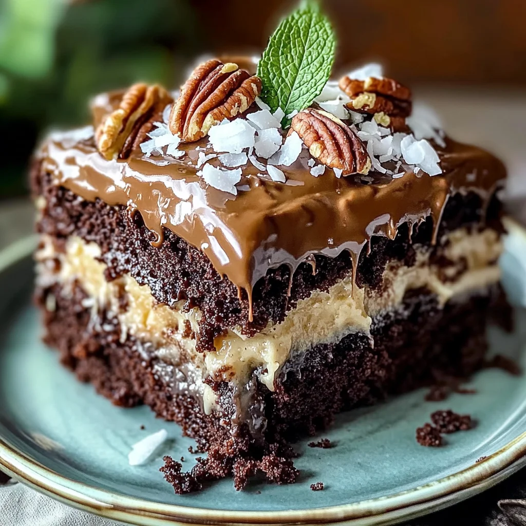 Irresistible German Chocolate Poke Cake Decadent Easy Recipe