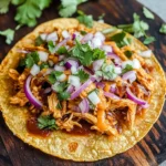 Keto BBQ Chicken Tostada