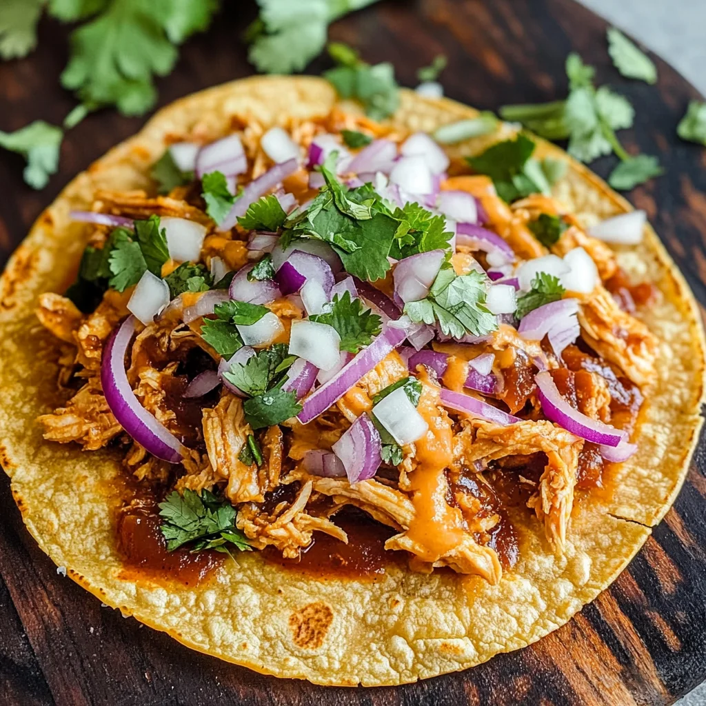Keto BBQ Chicken Tostada