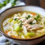 Keto Chicken Soup with Egg Noodles