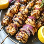 Lemon Garlic Chicken Kabobs