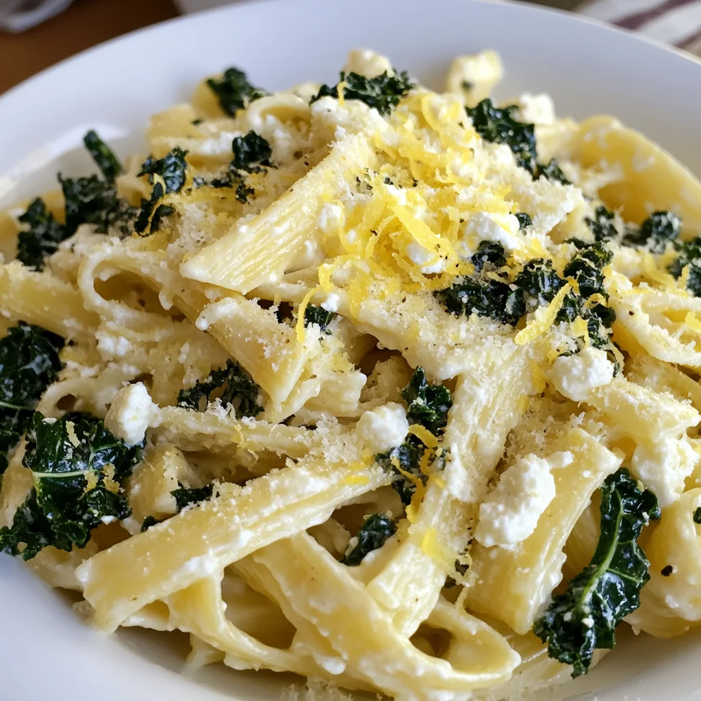 Lemon Ricotta Pasta with Kale
