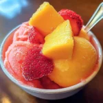Mango Strawberry Sorbet