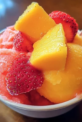 Mango Strawberry Sorbet