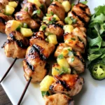 Maple Syrup Glazed Grilled Chicken Kabobs