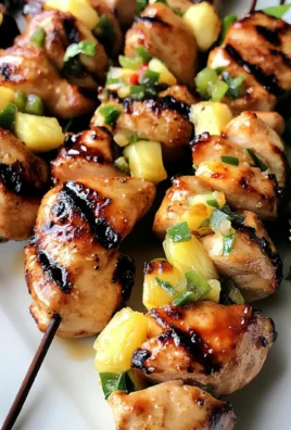 Maple Syrup Glazed Grilled Chicken Kabobs