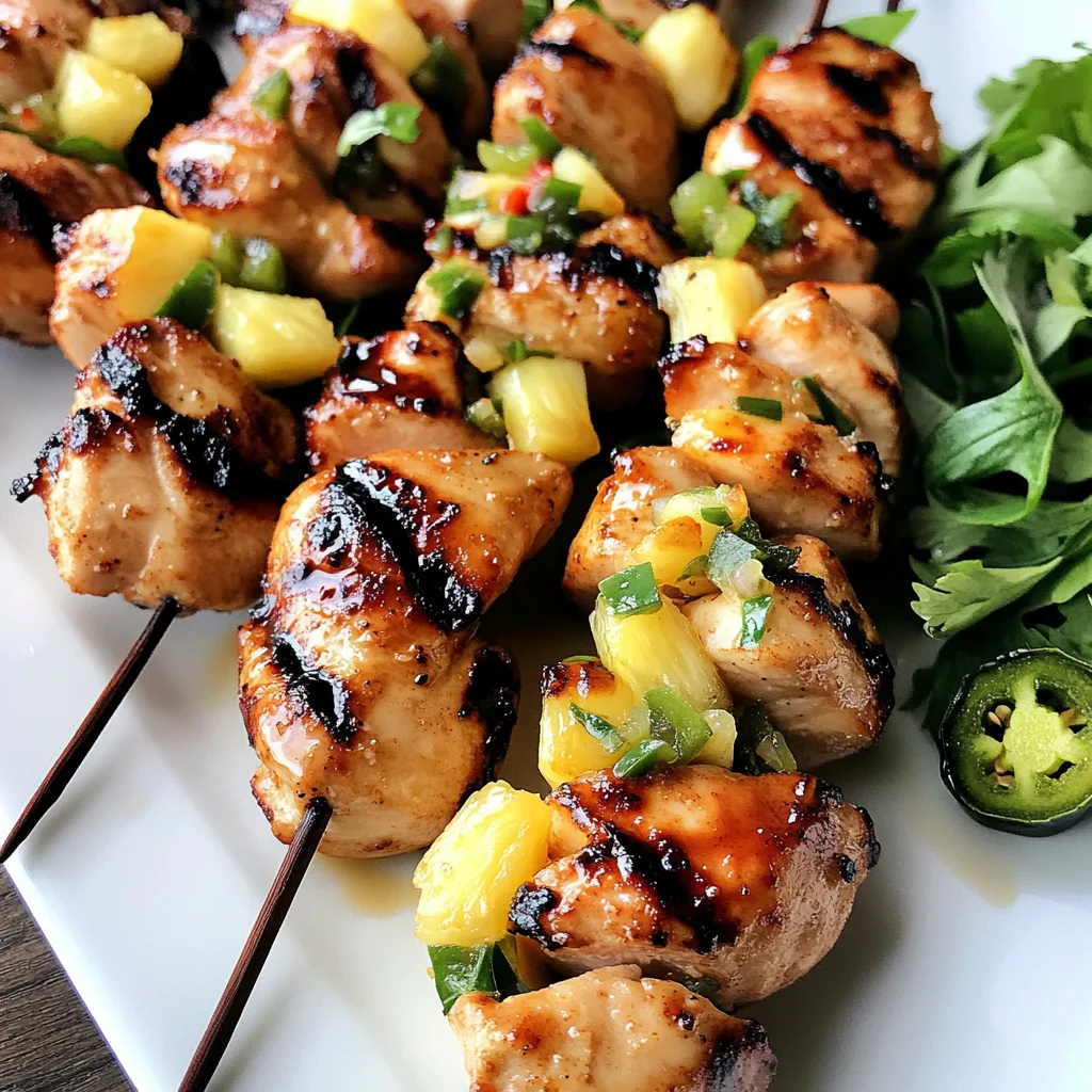 Maple Syrup Glazed Grilled Chicken Kabobs