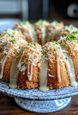 Mini Coconut Lime Bundt Cakes