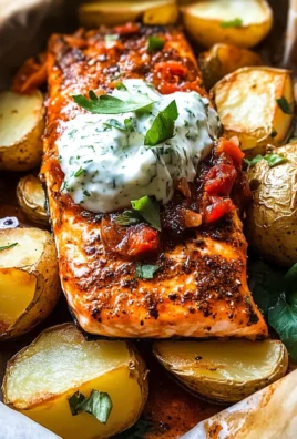 Parchment Baked Roasted Red Pepper Salmon