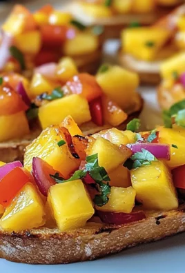 Pineapple Mango Bruschetta