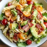 Quick Gluten Free Dairy Free BLT Pasta Salad