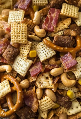 Smoky Bourbon Turkey Bacon Chex Mix
