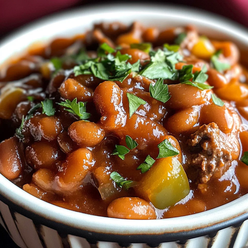 Spicy Baked Beans with Canned Beans