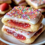 Strawberry Pop Tart Sugar Cookies - Deliciously Nostalgic Treats