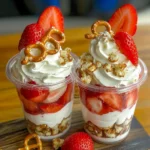 Strawberry Pretzel Salad Parfaits