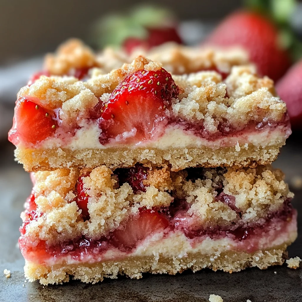 Strawberry Shortcake Streusel Bars