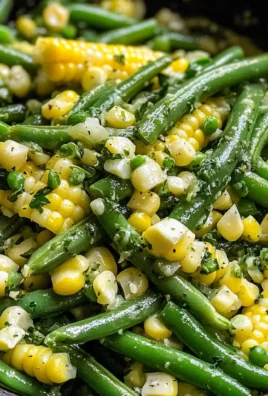 Summer Corn + Green Beans with Herb Butter