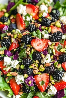 Superfood Berry Salad with Creamy Lemon Herb Dressing