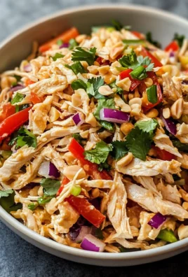 Thai Chicken Salad with Peanut Dressing
