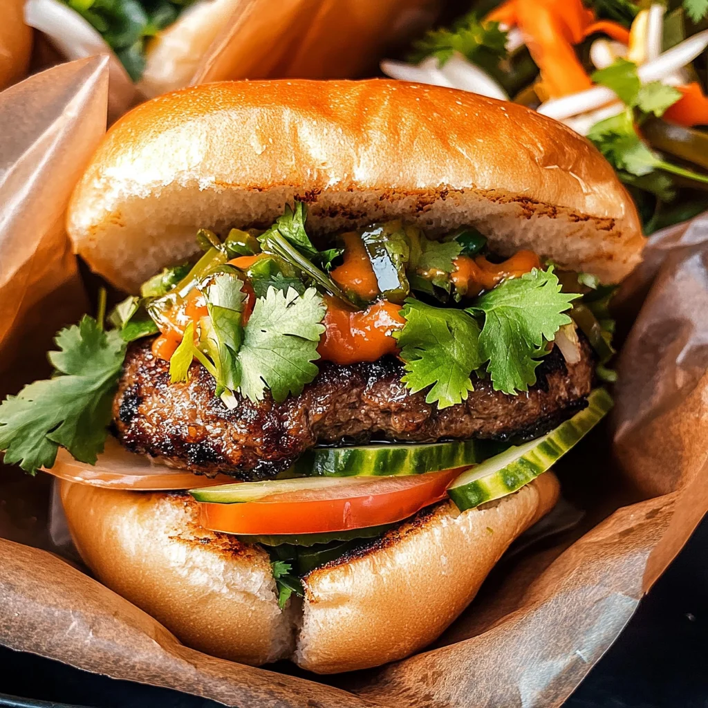 beef Banh Mi Burger