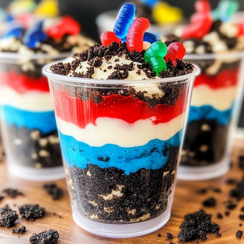 4th of July Dirt Cups