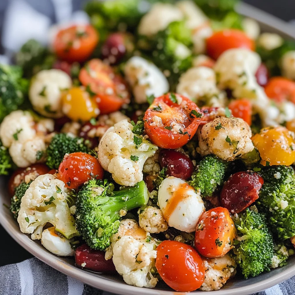 Broccoli Cauliflower Salad