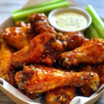 Crispy Oven Baked Chicken Wings in Santa Fe Sauce