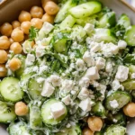 Cucumber Chickpea Salad (High Protein and No Cook)