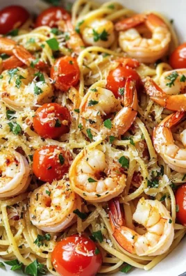 Garlic Butter Shrimp Pasta with Tomatoes