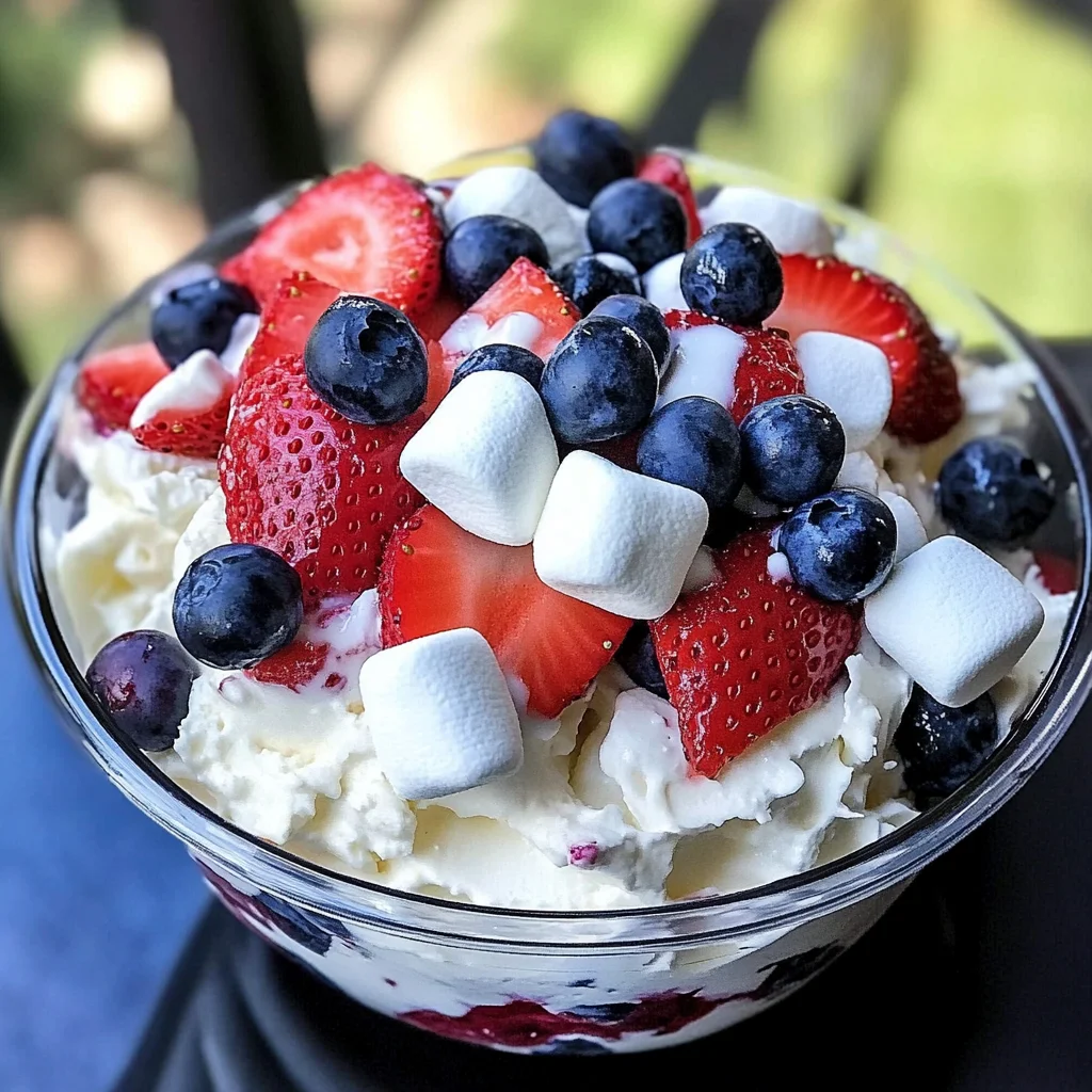 Red White & Blue Fluff Salad