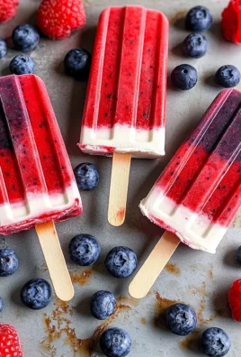 Red White and Blueberry Popsicles